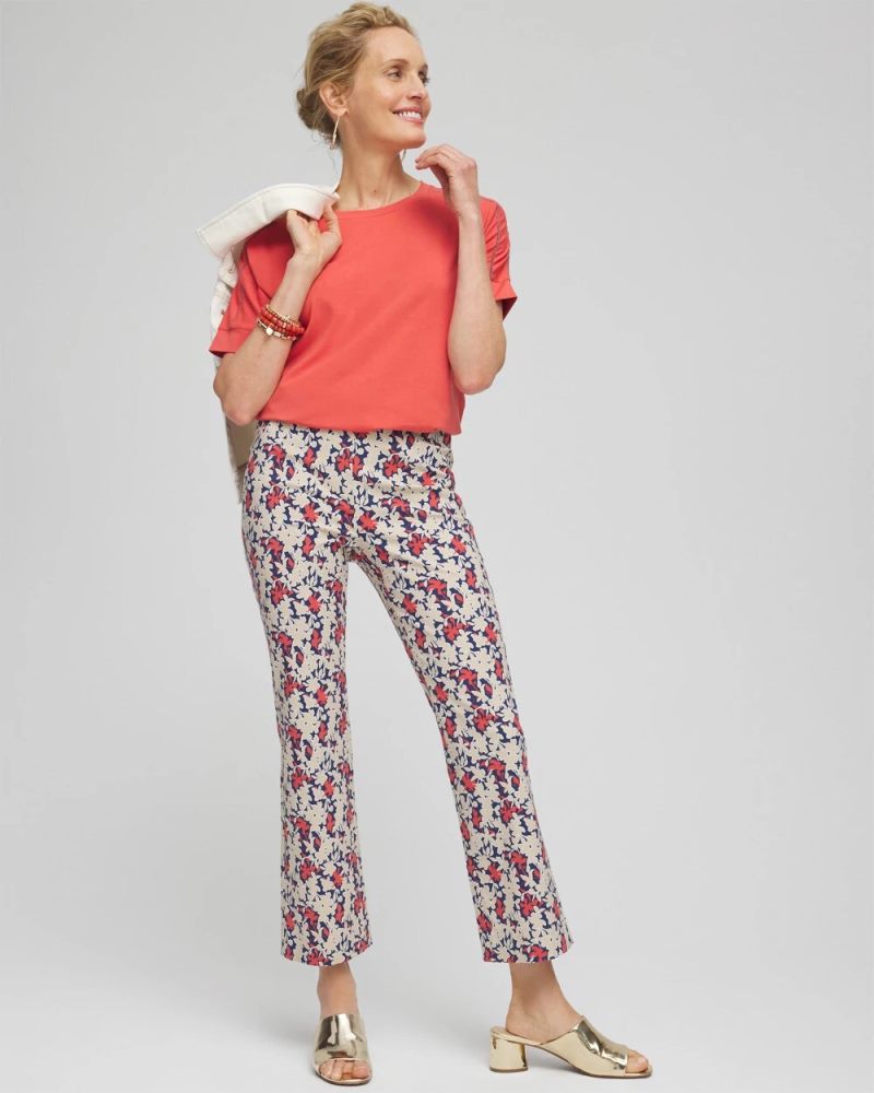 Chicos Touch of Cool™ Caviar Bead Detail Tee - CORAL ZINNIA