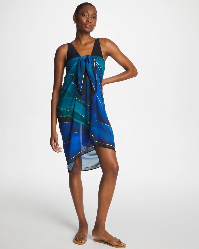 Chicos Miraclesuit® Maldiva Pareo - BLUE MULTI