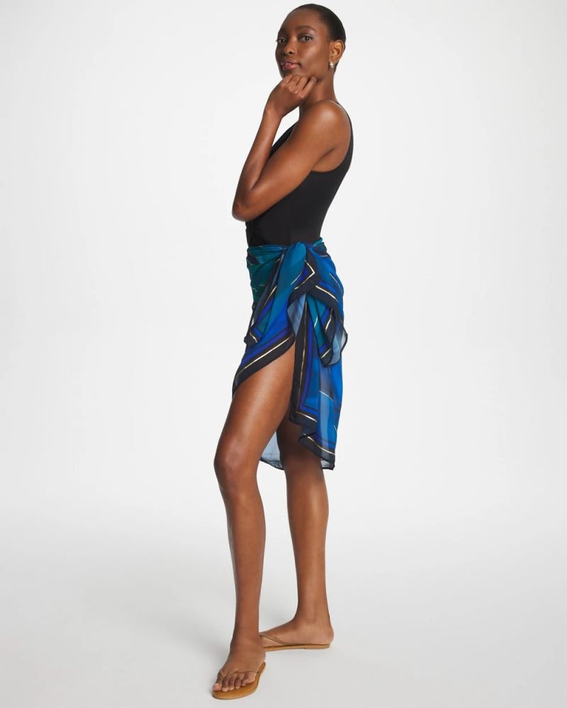 Chicos Miraclesuit® Maldiva Pareo - BLUE MULTI