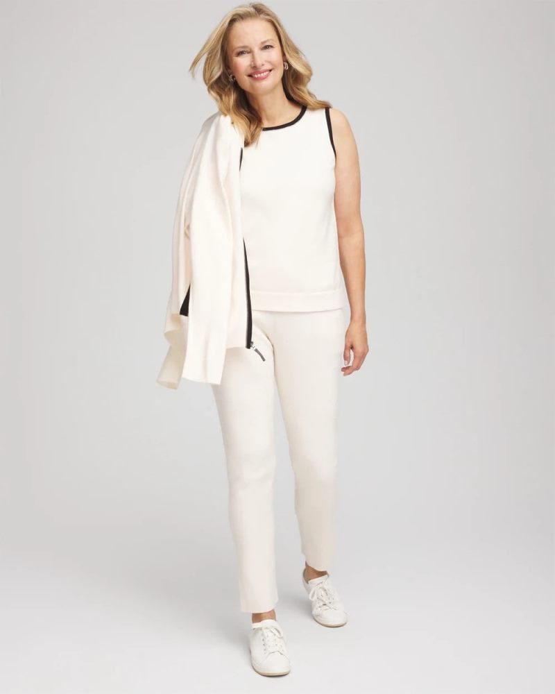 Chicos Zenergy® Luxe Cashmere-Blend Tank - ENGLISH CREAM