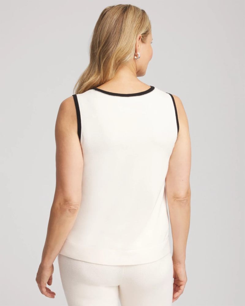 Chicos Zenergy® Luxe Cashmere-Blend Tank - ENGLISH CREAM