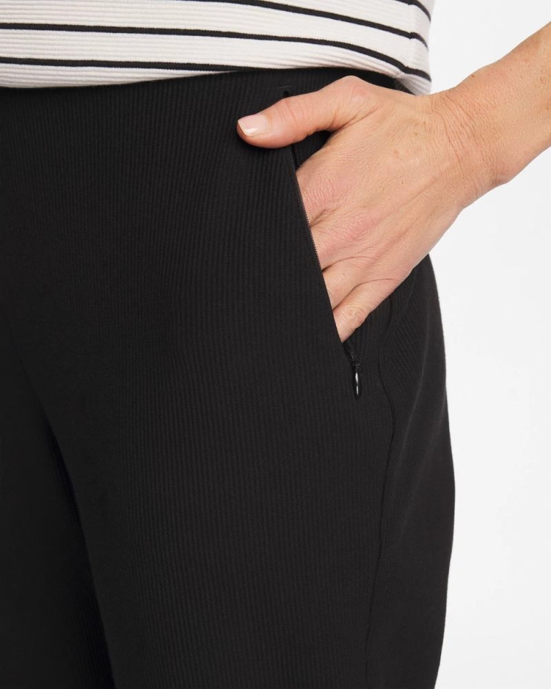 Chicos Zenergy® Ottoman Knit Ankle Pants - BLACK