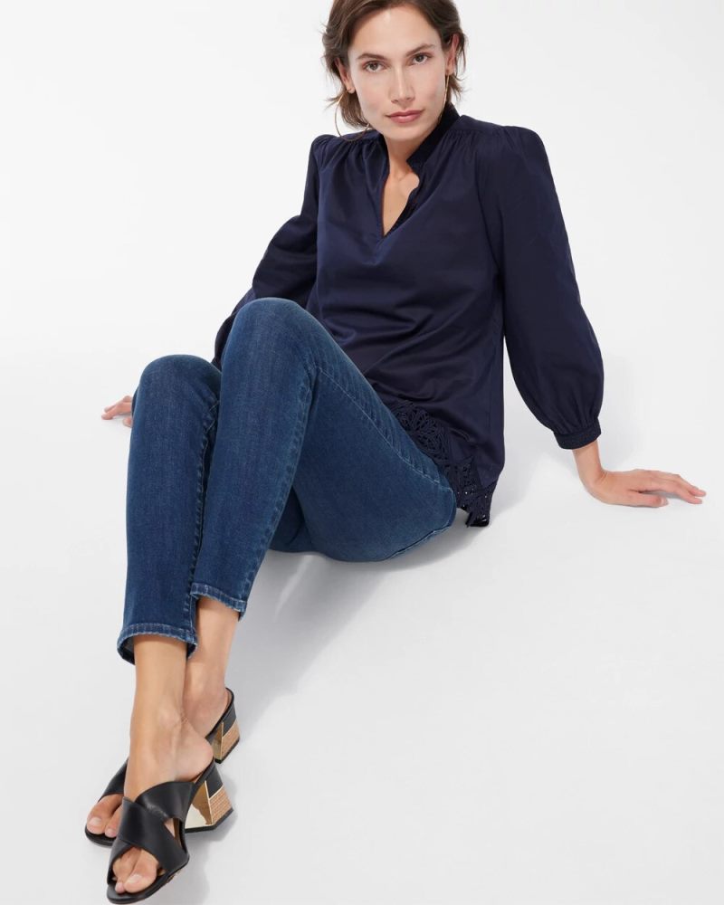 Chicos Pull-On Jeggings - INVERNESS INDIGO