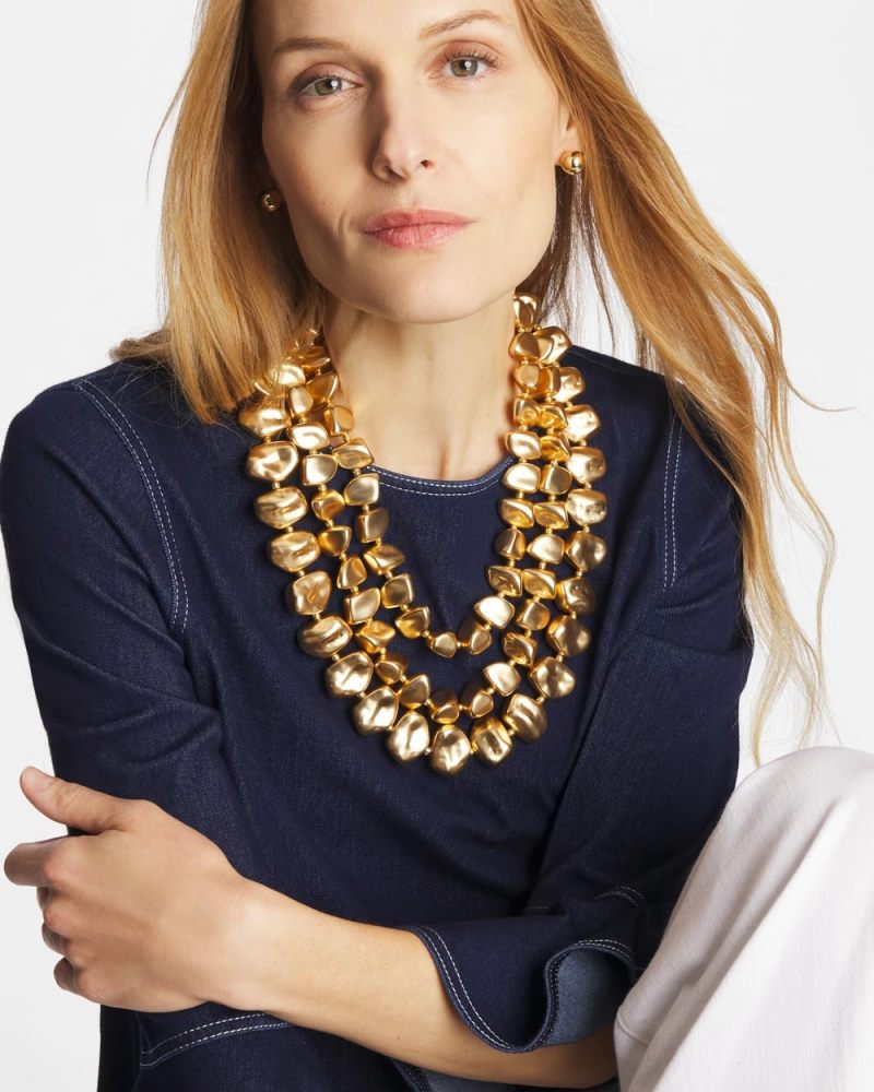 Chicos Chico’s Originals Chunky Gold Multistrand Necklace - GOLD