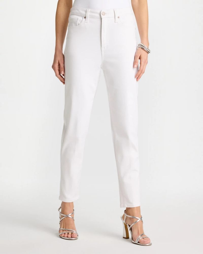 Chicos Skinny Ankle Jeans - ALABASTER