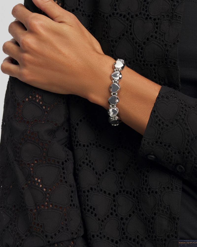 Chicos Reversible Round Stretch Bracelet - BLACK