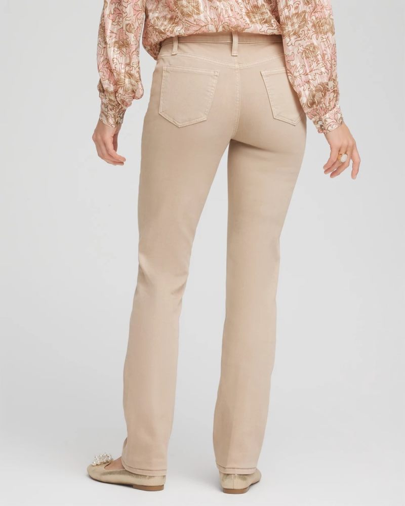 Chicos Girlfriend Slim Full-Length Jeans - CHAMPAGNE FIZZ