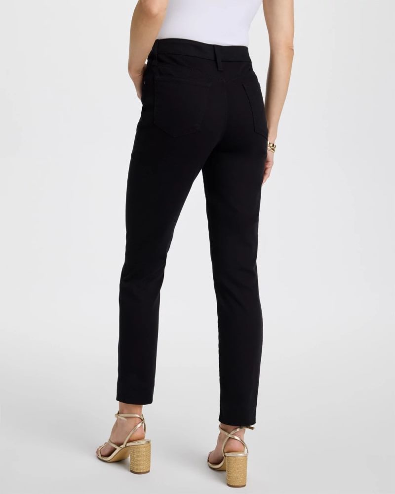 Chicos Girlfriend Slim Ankle Jeans - BLACK