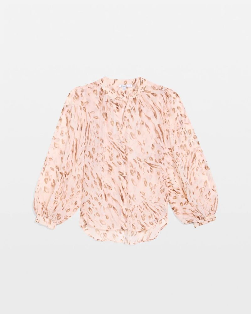 Chicos Georgette Soft Spots Blouse - SWEET BLOSSOM