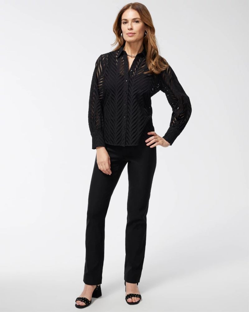 Chicos Brigitte™ Slim Pull-On Pants - BLACK