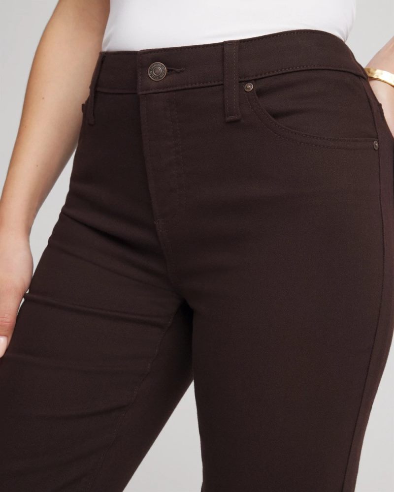 Chicos Girlfriend Slim Ankle Jeans - COCOA BEAN