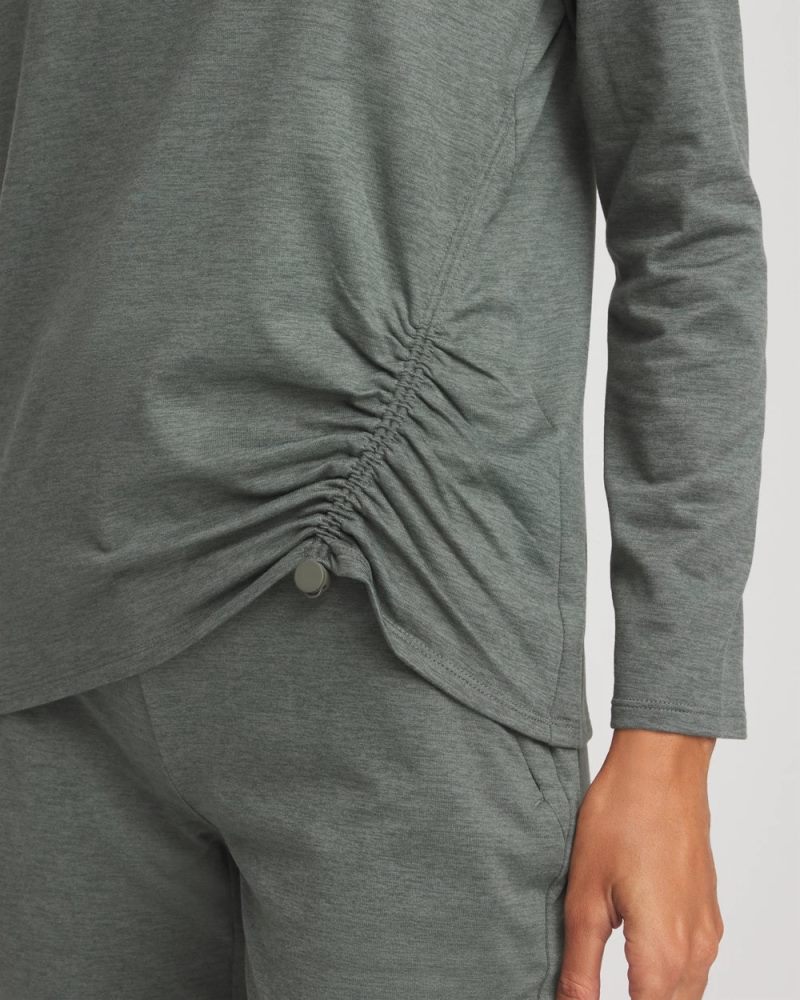 Chicos Zenergy® Cloud Asymmetrical Top - EUCALYPTUS
