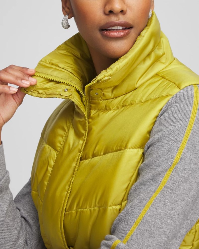 Chicos Zenergy® Quilted Vest - LIME ZEST