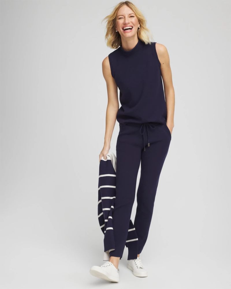 Chicos Zenergy® Luxe Sleeveless Mockneck - PASSPORT BLUE
