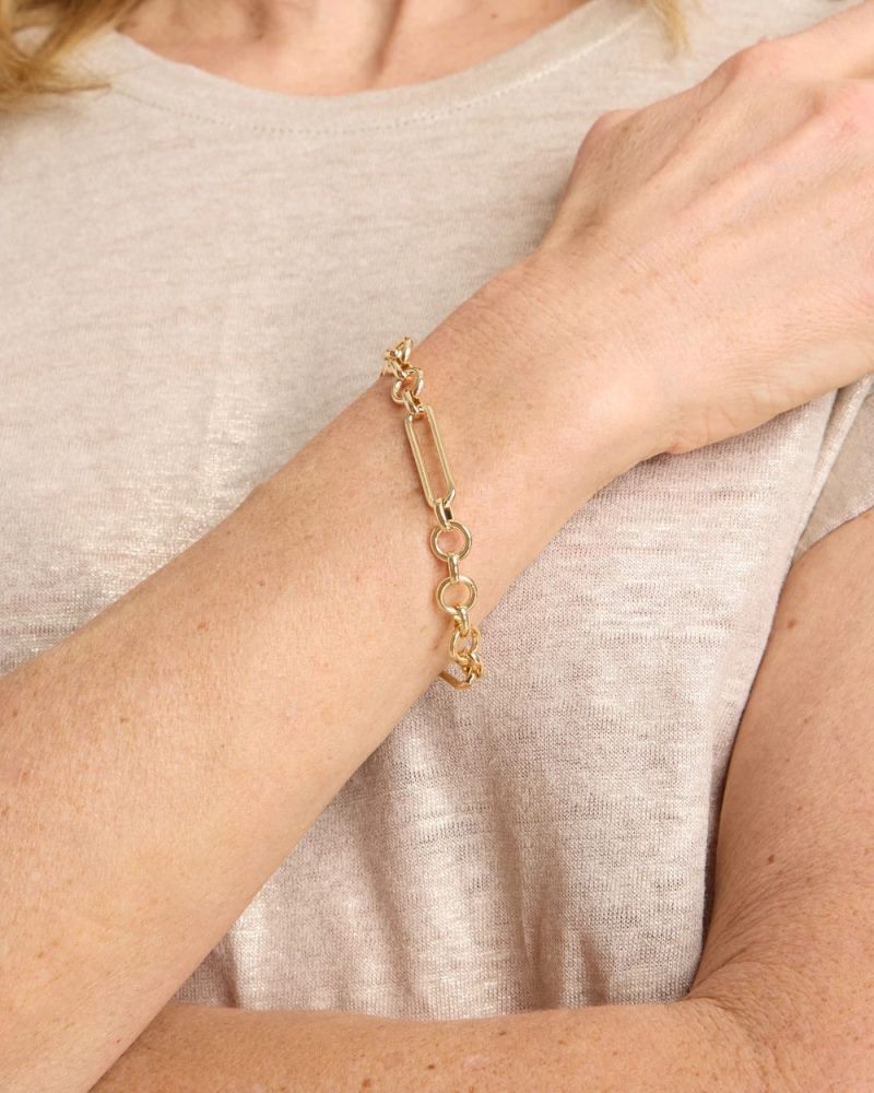Chicos Shiny Goldtone Novelty Charm Bracelet - GOLD