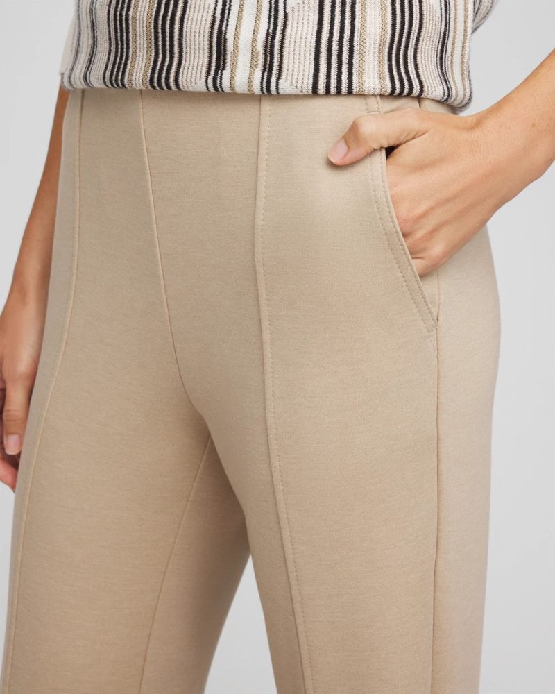 Chicos Juliet Straight Ankle Pants - TAUPE HEATHER