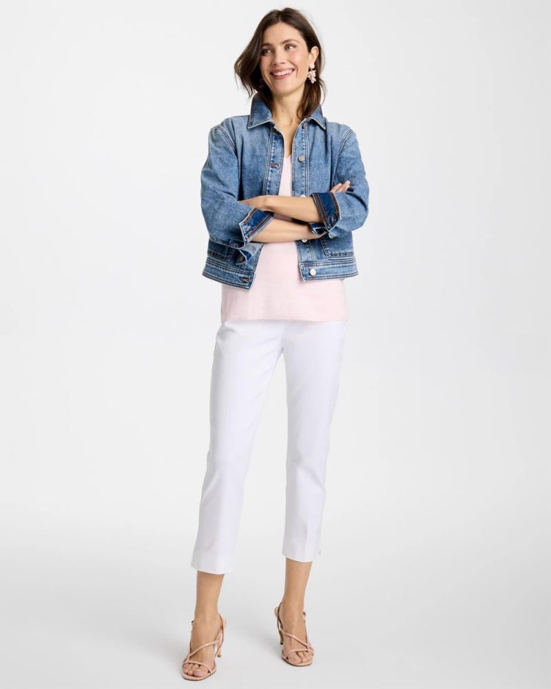 Chicos Brigitte™ Pull-On Cropped Pants - ALABASTER