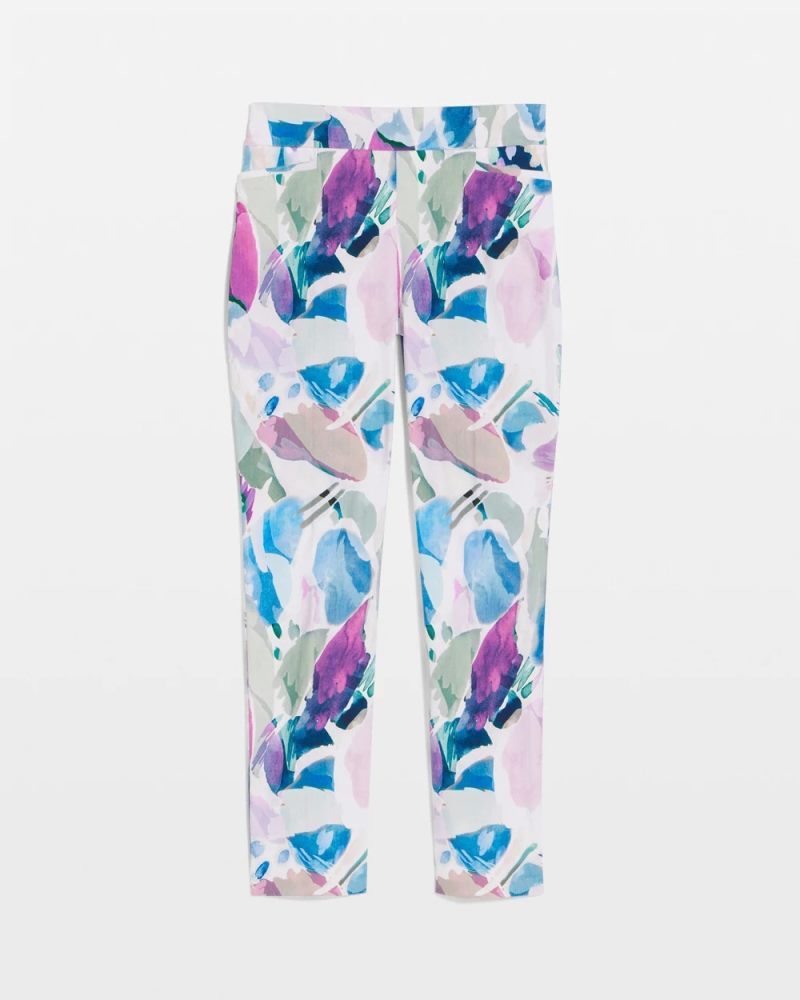 Chicos Blur Geo Brigitte™ Slim Ankle Pants - PASSPORT BLUE