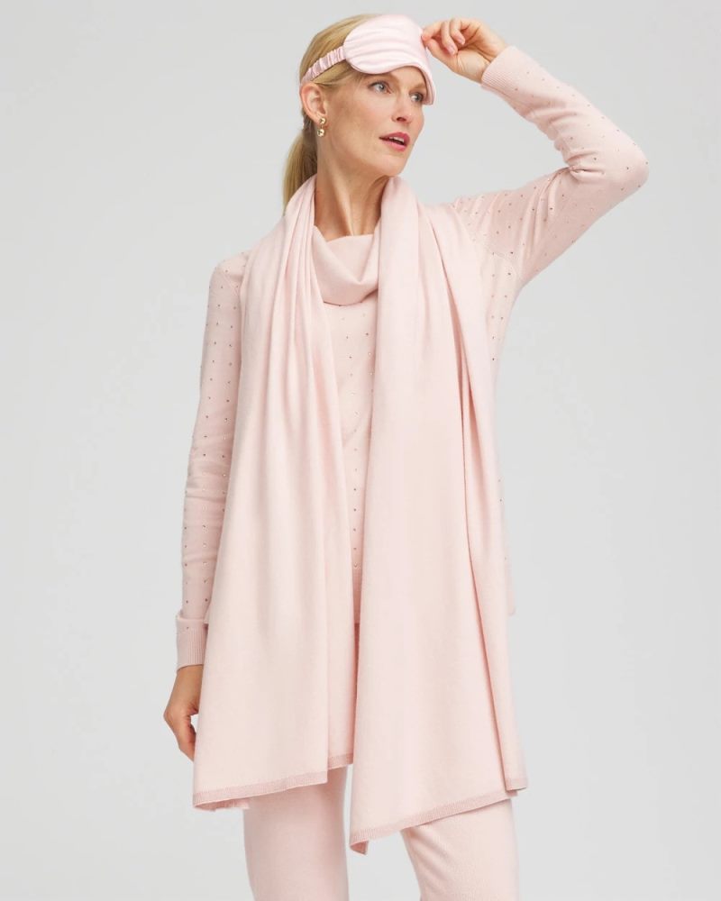 Chicos Wrap & Eye Mask Travel Set - ROSE SMOKE