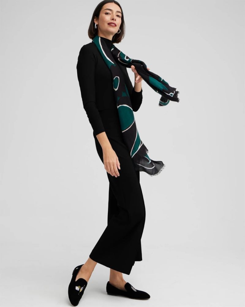 Chicos Touch of Cool™ Mockneck Layering Tee - BLACK
