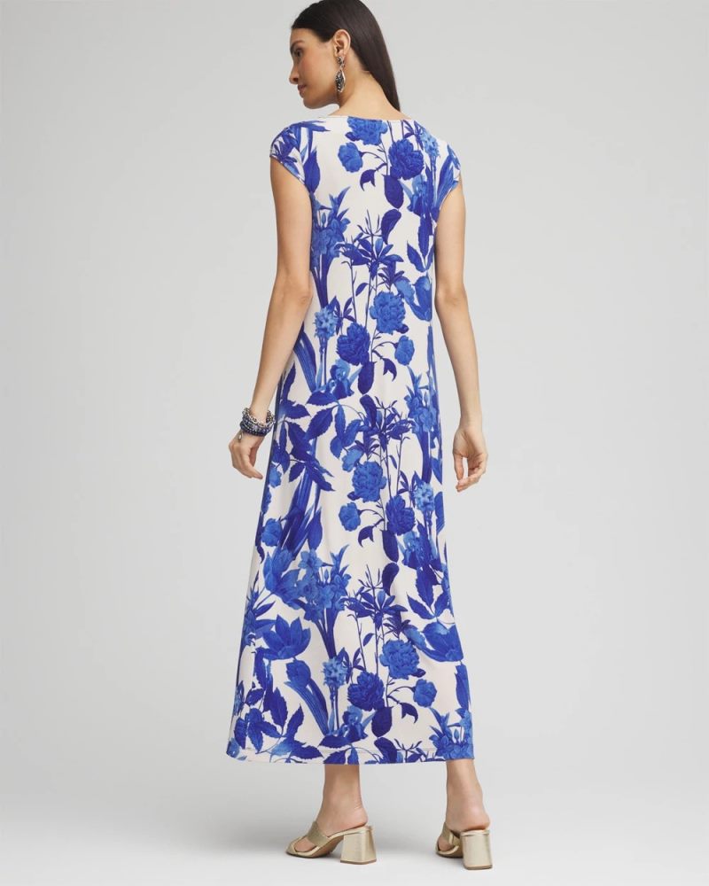 Chicos Travelers™ Cowl Neck Maxi Dress - VIBRANT BLUE