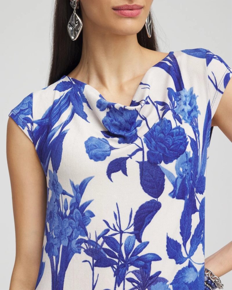 Chicos Travelers™ Cowl Neck Maxi Dress - VIBRANT BLUE