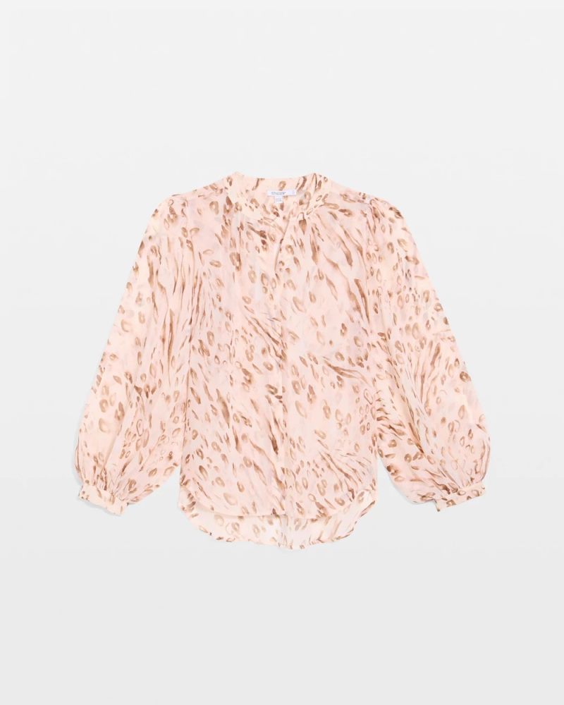 Chicos Georgette Soft Spots Blouse - SWEET BLOSSOM