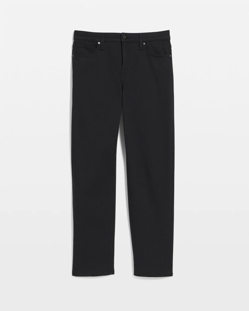 Chicos Girlfriend Straight Ankle Jeans - BLACK