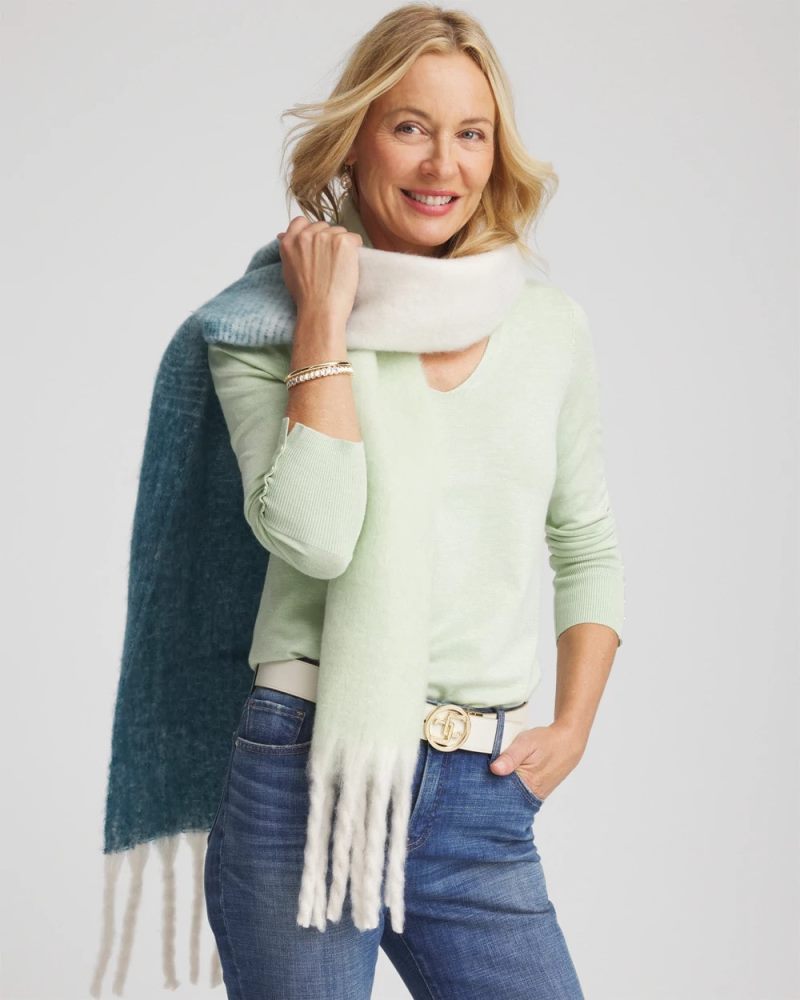 Chicos Cozy Ombre Oblong Scarf - COOL MULTI