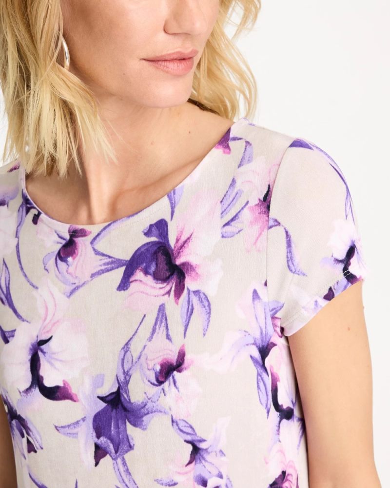 Chicos Travelers™ Amethyst Iris Maxi Dress - RICH AMETHYST