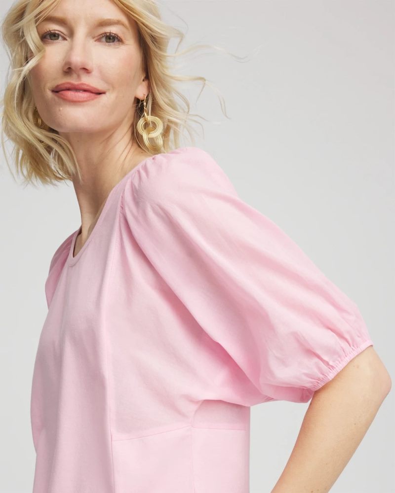 Chicos Dolman Sleeve Knit Top - ROSE SHADOW