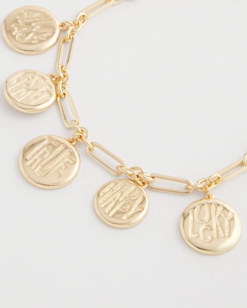 Chicos St. Patrick's Day Charms Necklace - GREEN