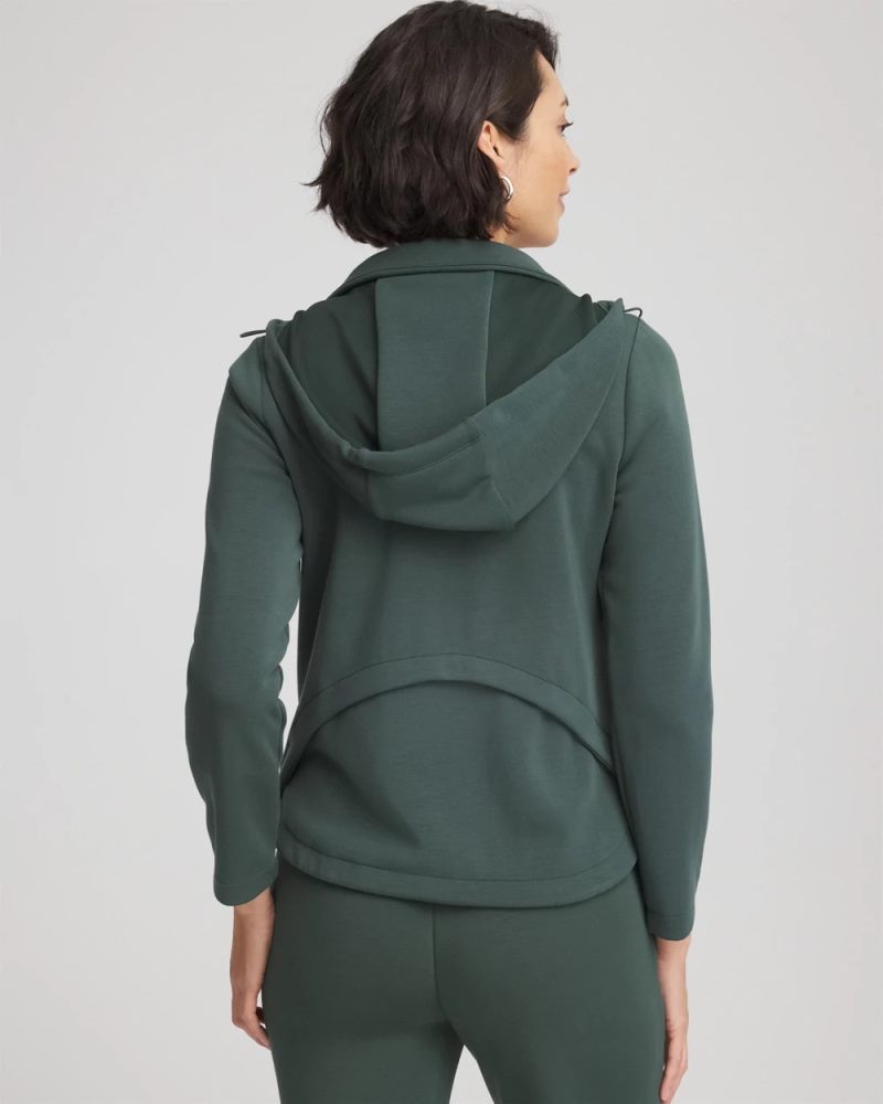 Chicos Zenergy® Convertible Jacket - DARKEST SPRUCE
