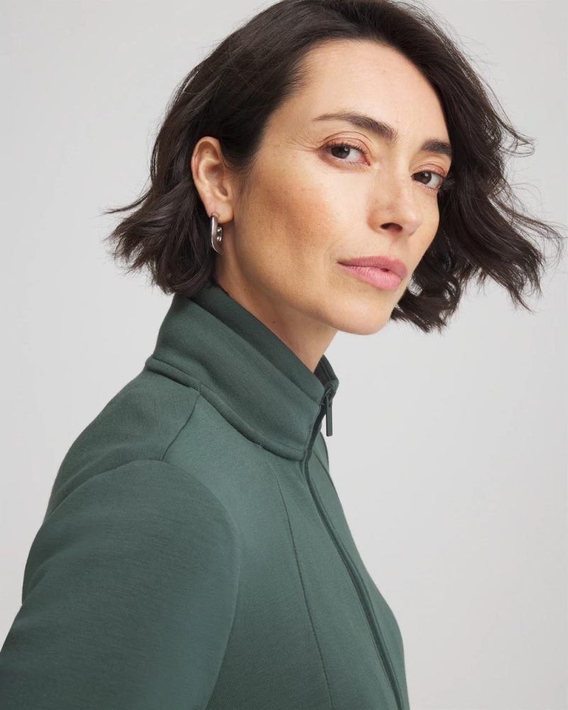 Chicos Zenergy® Convertible Jacket - DARKEST SPRUCE