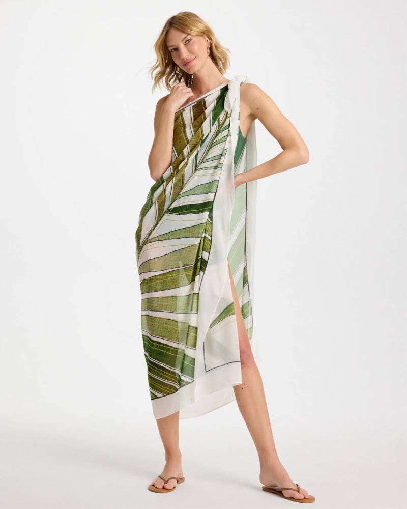 Chicos Gottex Willow Pareo - GREEN PRINT