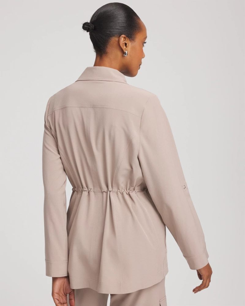 Chicos Zenergy® Ripstop Cargo Jacket - ROCKY MOUNTAIN