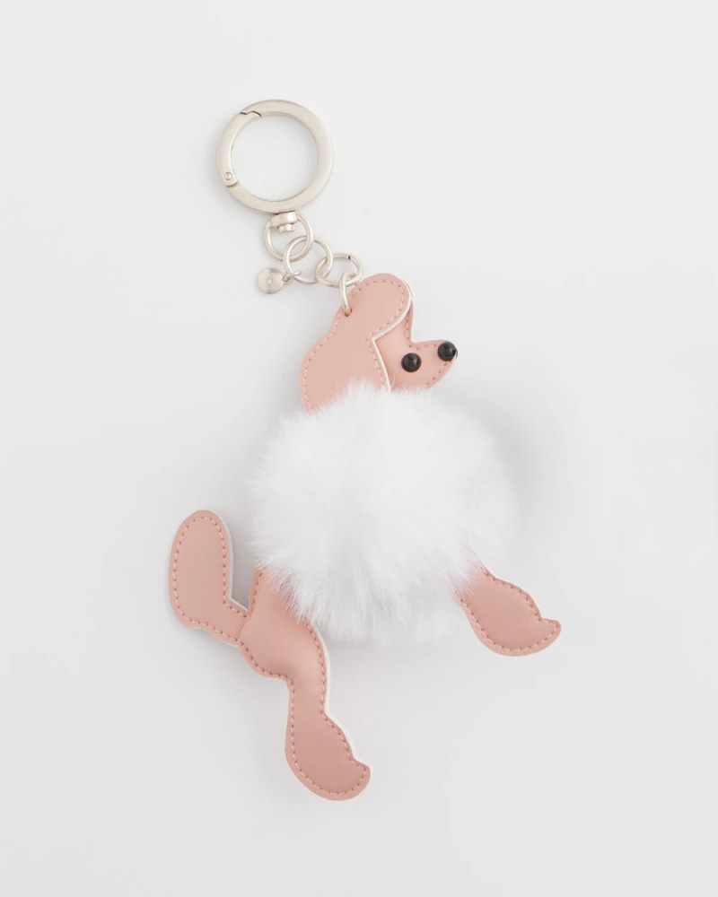 Chicos Poodle Bag Charm - PINK