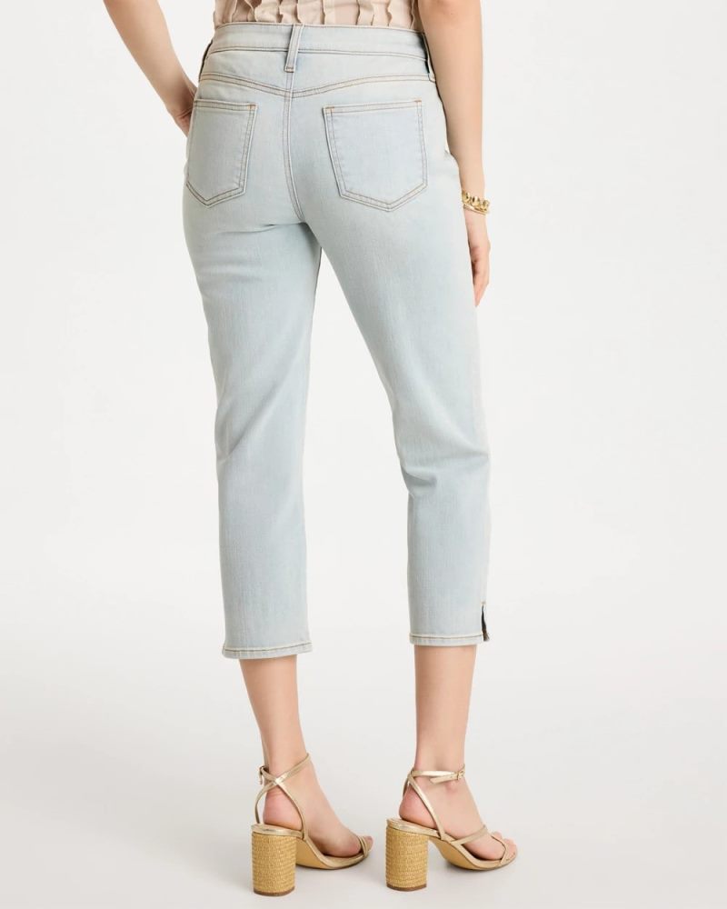 Chicos Girlfriend Slim Capri Jeans - BEACHCOMBER INDIGO