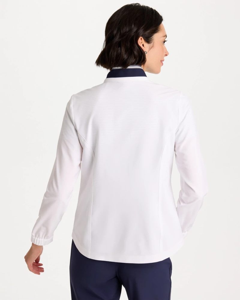 Chicos Zenergy® UPF Colorblock Jacket - ALABASTER
