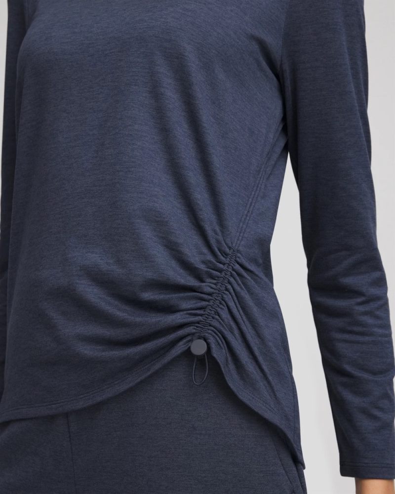 Chicos Zenergy® Cloud Asymmetrical Top - PASSPORT BLUE