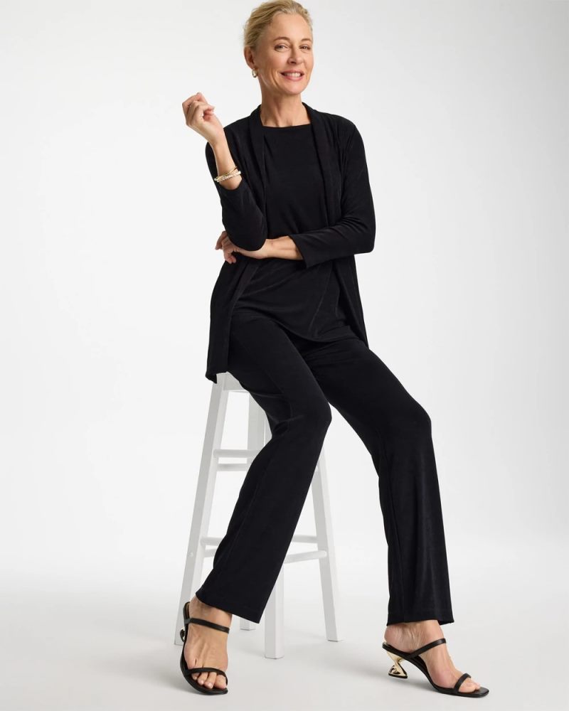 Chicos Travelers™ Classic No Tummy Pants - BLACK