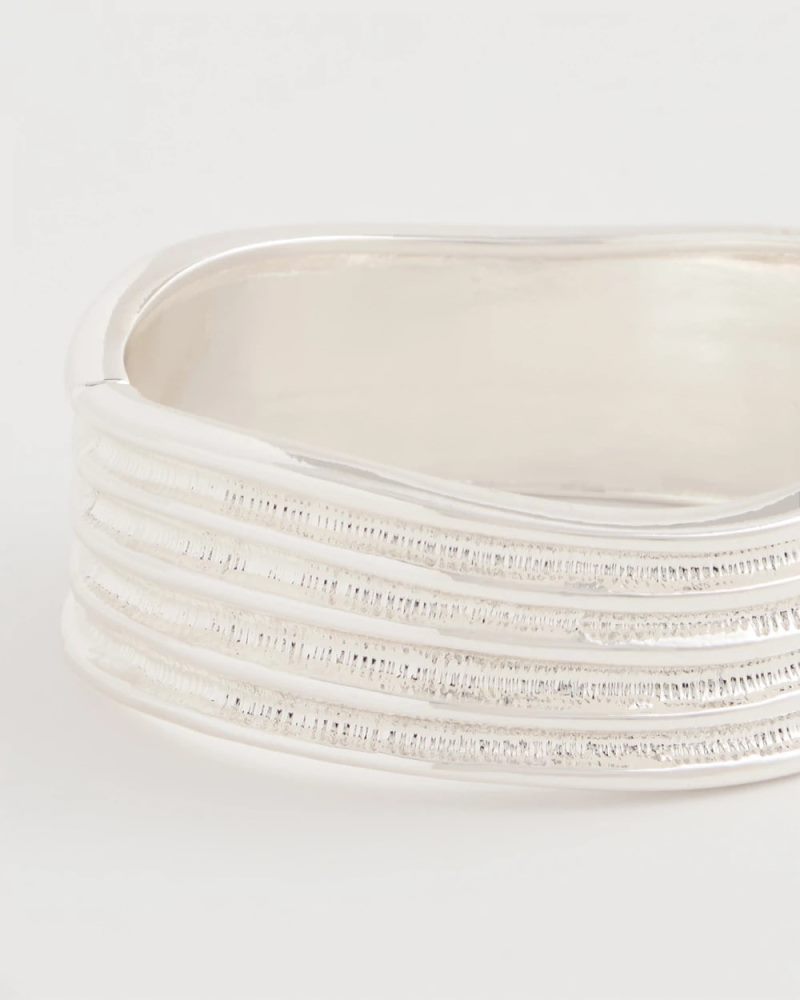 Chicos Silvertone Cuff Bracelet - SILVER
