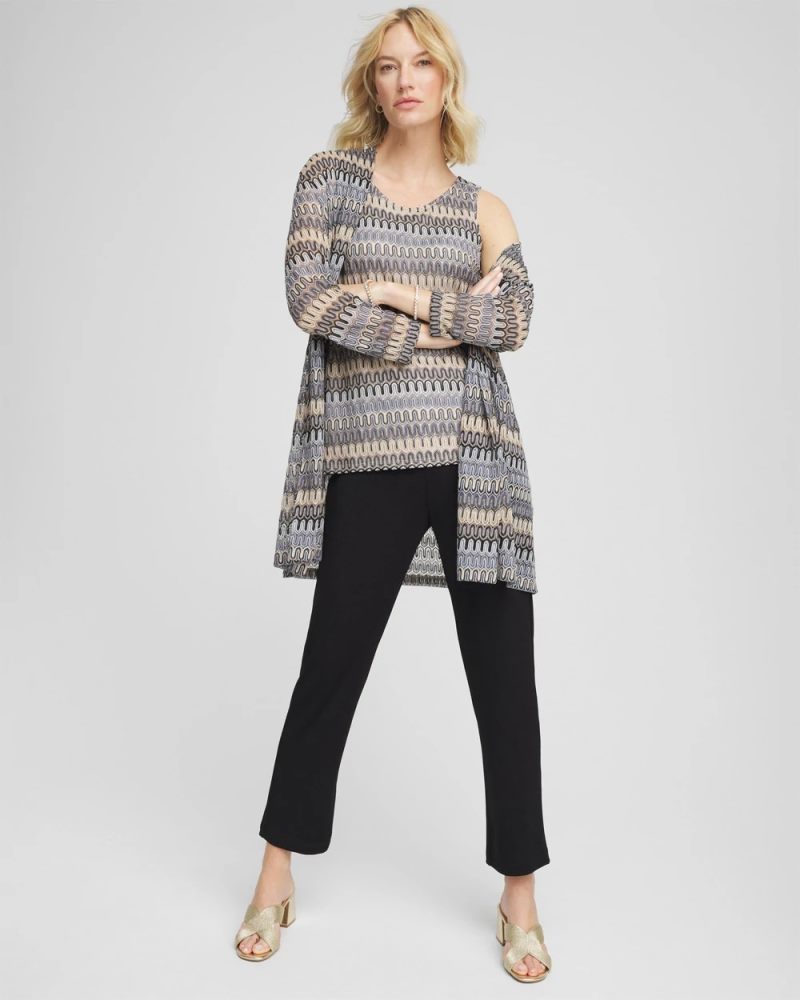 Chicos Travelers™ Knit Chevron Tank - CANYON BLUE