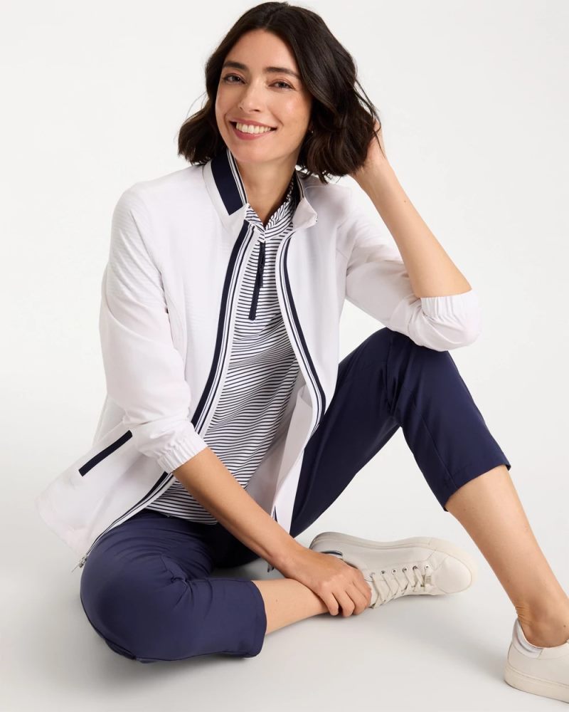 Chicos Zenergy® UPF Colorblock Jacket - ALABASTER