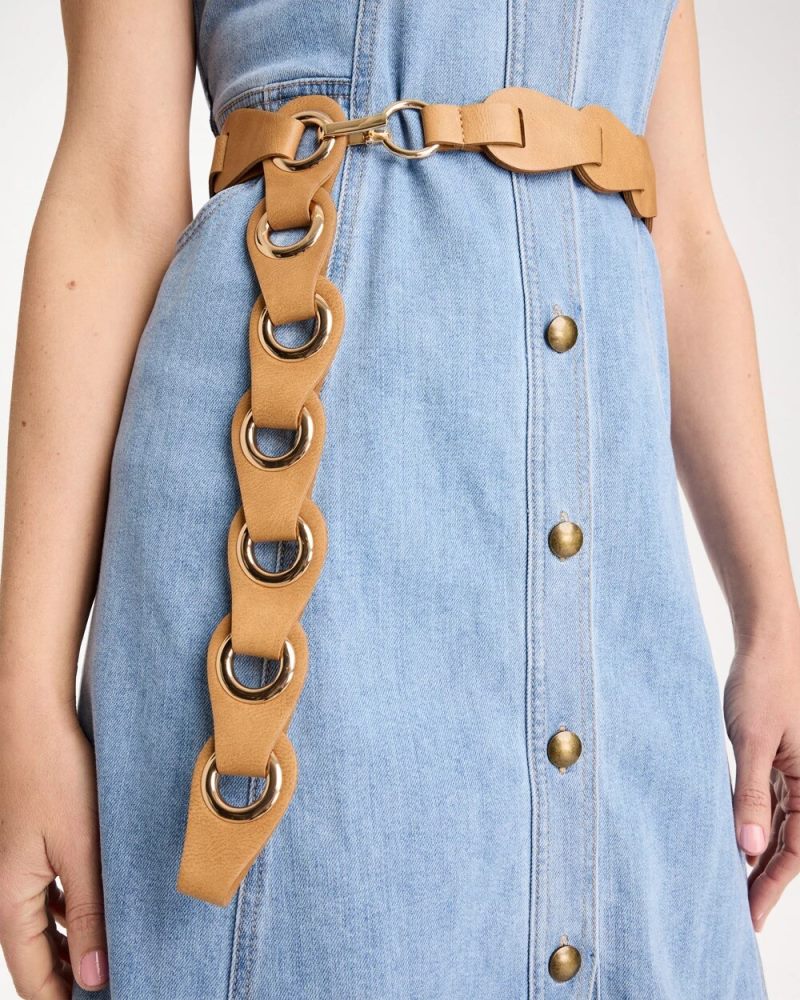 Chicos Grommet Belt - BROWN