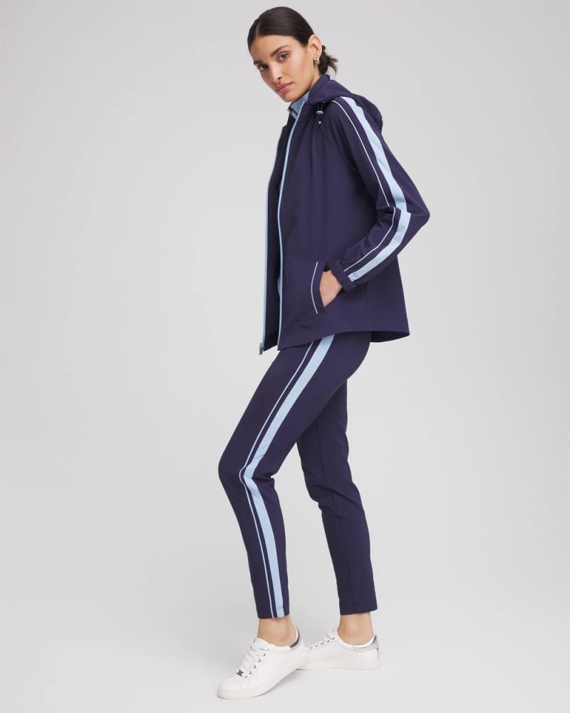 Chicos Zenergy® UPF Piped Jacket - PASSPORT BLUE
