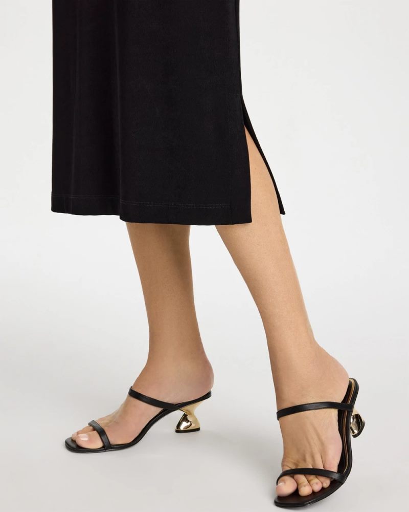 Chicos Travelers™ Midi Skirt - TRAVELERS BLACK