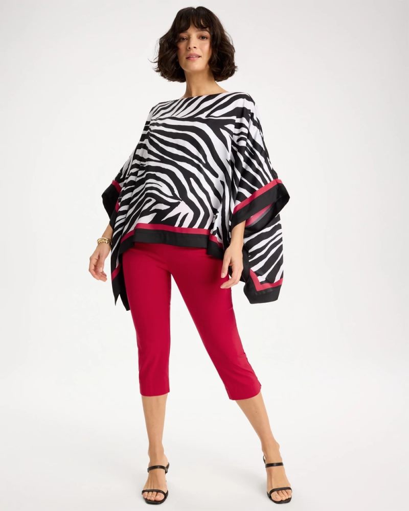 Chicos Brigitte™ Slim Rivet Pull-On Capri Pant - CHERRY LUSH