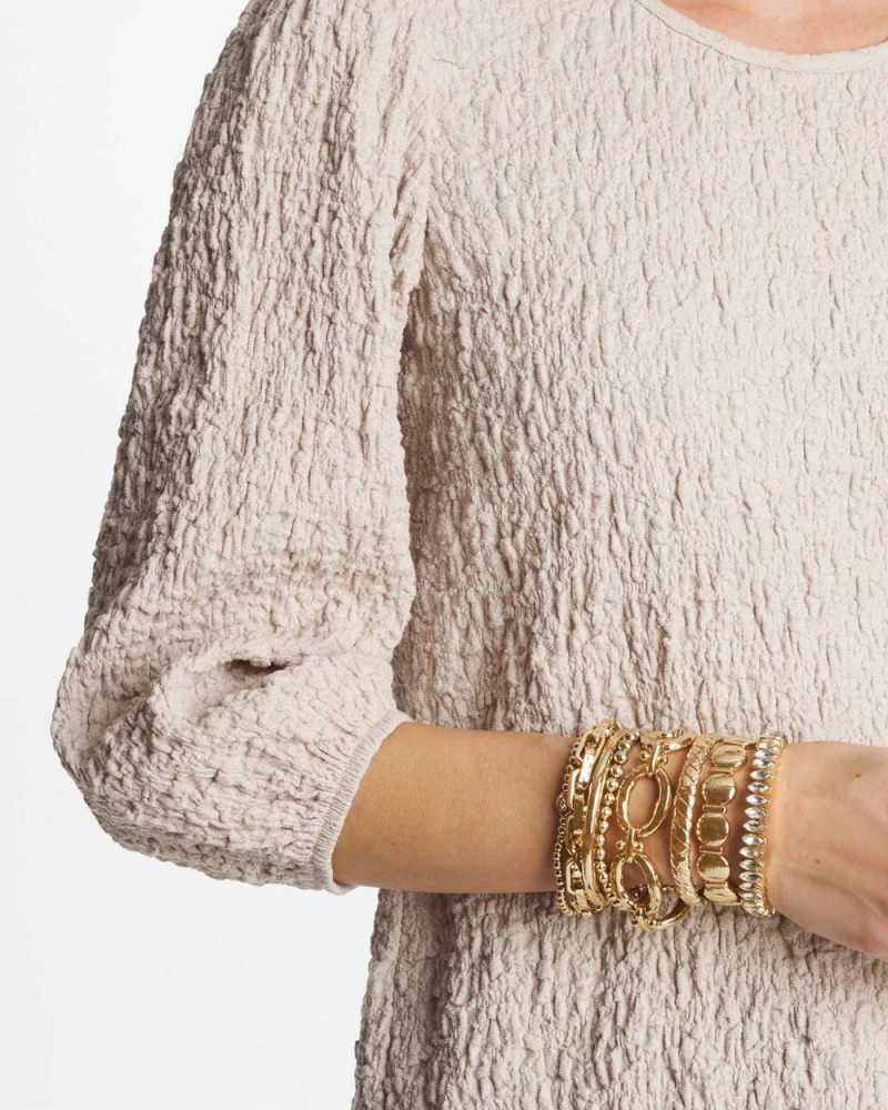 Chicos Gold Link Stretch Bracelet - GOLD