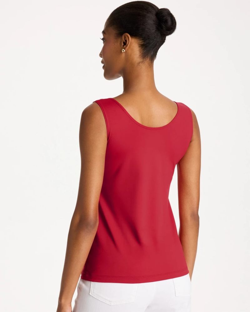 Chicos Microfiber Tank - CHERRY LUSH
